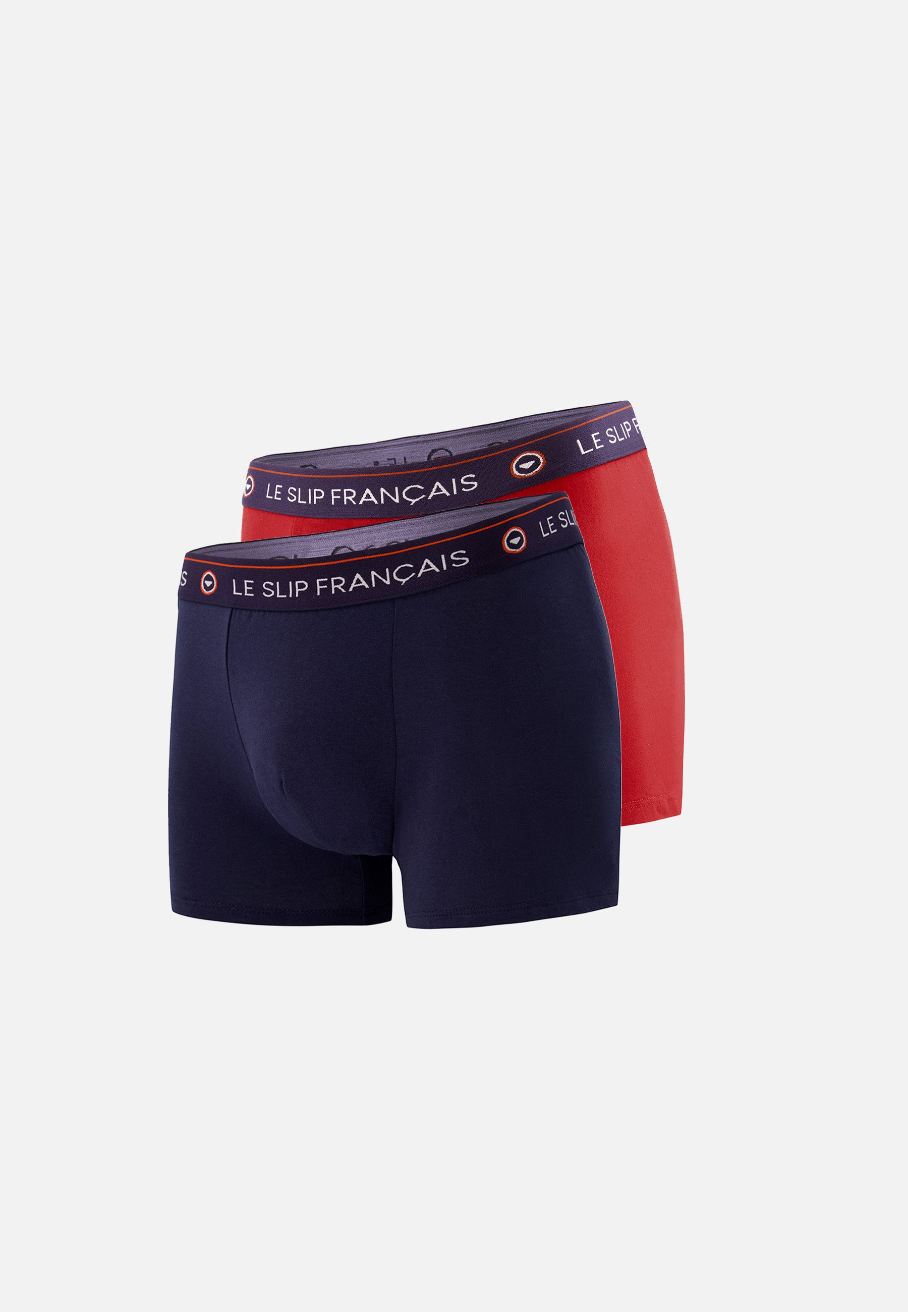 Pack Duo Boxer Redoutable Marine et Rouge Duo de boxers en coton Le slip francais