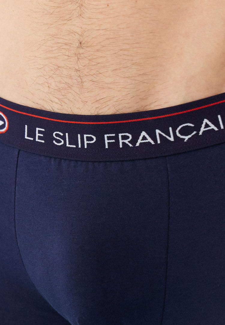 Pack Semainier Boxer Redoutable Marine Blanc Noir Gris Bleu Jean Rouge Marius Petit Cœur Marine - Le Slip Français - 5