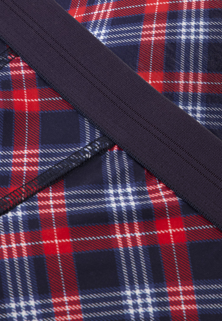 Coffret Trio Boxer Redoutable Marine Bleu Jean Marius Tartan - Le Slip Français - 7