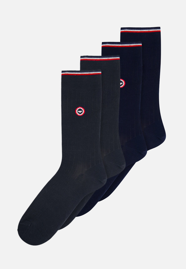 Nessy Anthracite Black Socks Duo Pack - Le Slip Français - 1