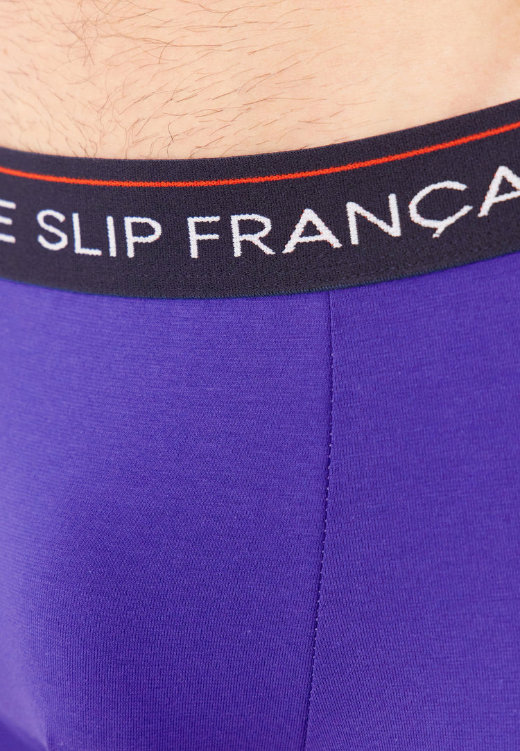 Pack 6 Boxer Redoutable Marine Velours Bleu Jean Betterave Noir Marius Diagonale Marine Velours - Le Slip Français - 5