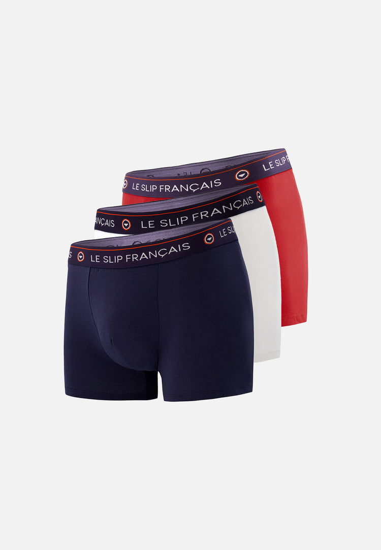 Redoutable Boxer Trio Pack Navy White Red - Le Slip Français - 1