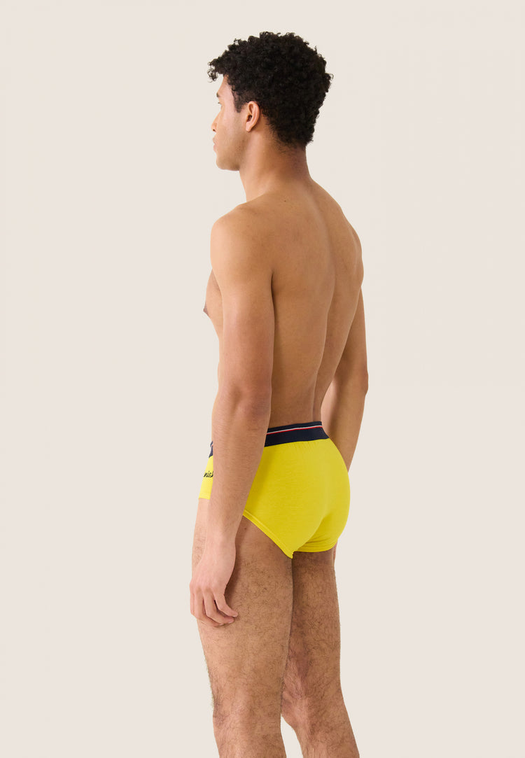 Terrible Yellow Waxed Embroidered 'Finisher' - Le Slip Français - 4