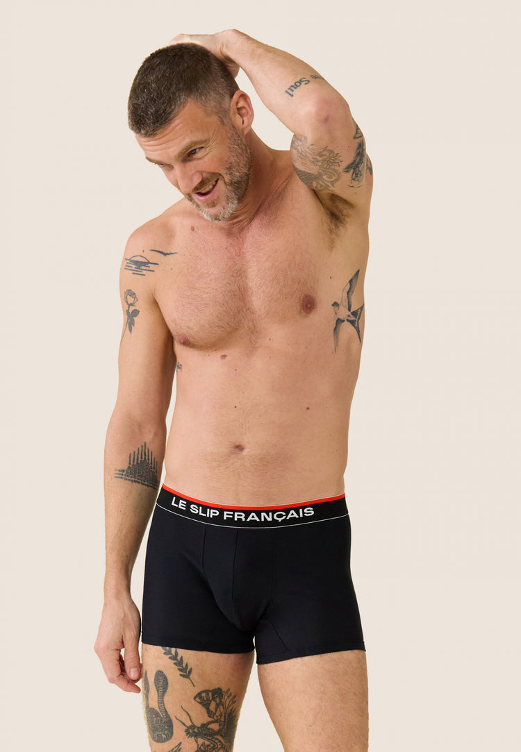 Pack Duo Boxer Guillaume Marine Noir - Le Slip Français - 2