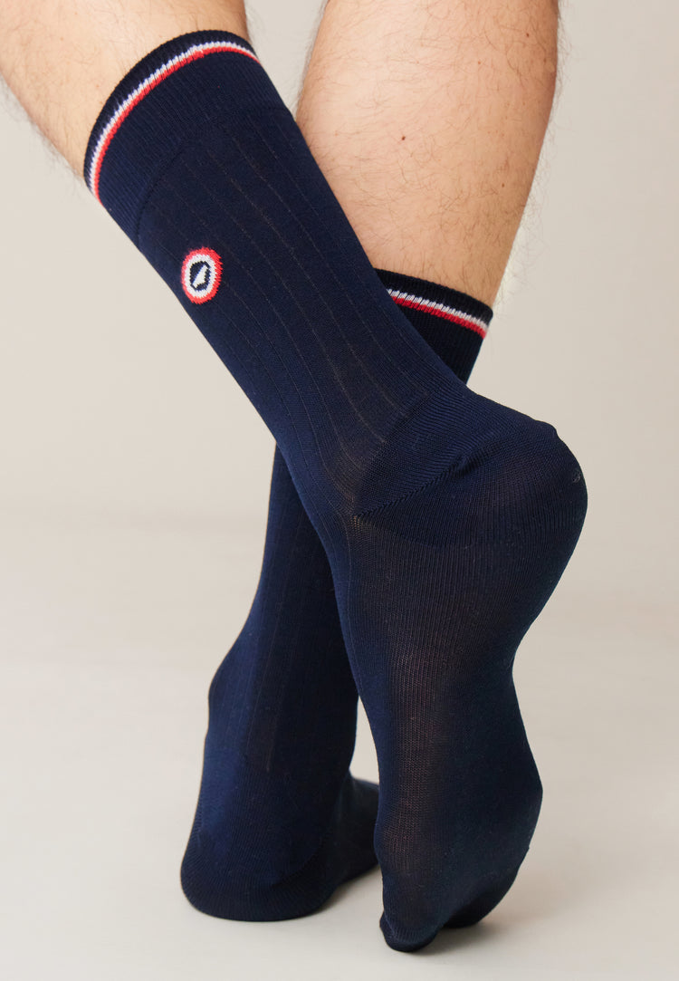 Mid-high socks in lisle thread - Le Slip Français - 3