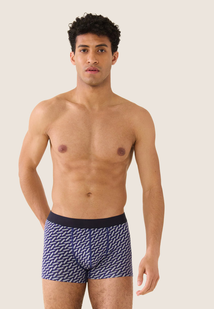 Pack 6 Boxer Redoutable Marine Velours Bleu Jean Betterave Noir Marius Diagonale Marine Velours - Le Slip Français - 10