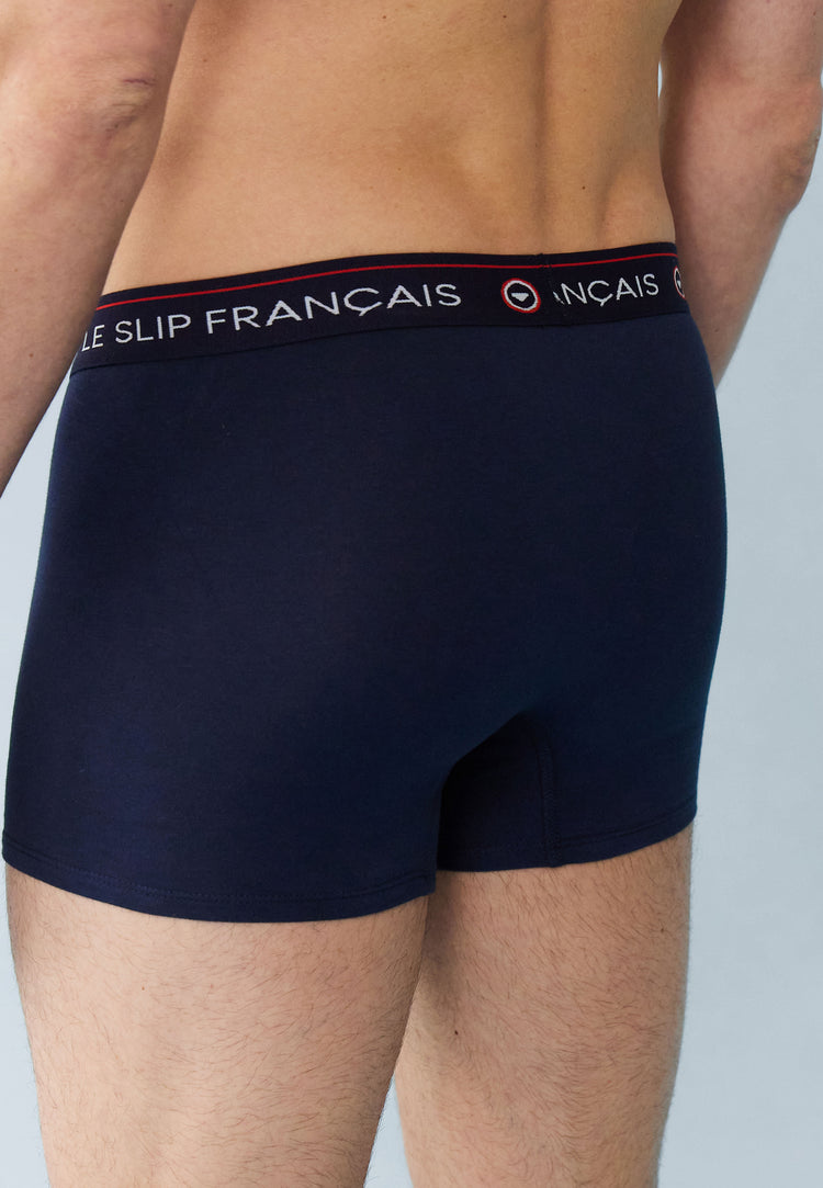 Pack 6 Redoutable Boxer Shorts Navy Black Blue Jean - Le Slip Français - 10