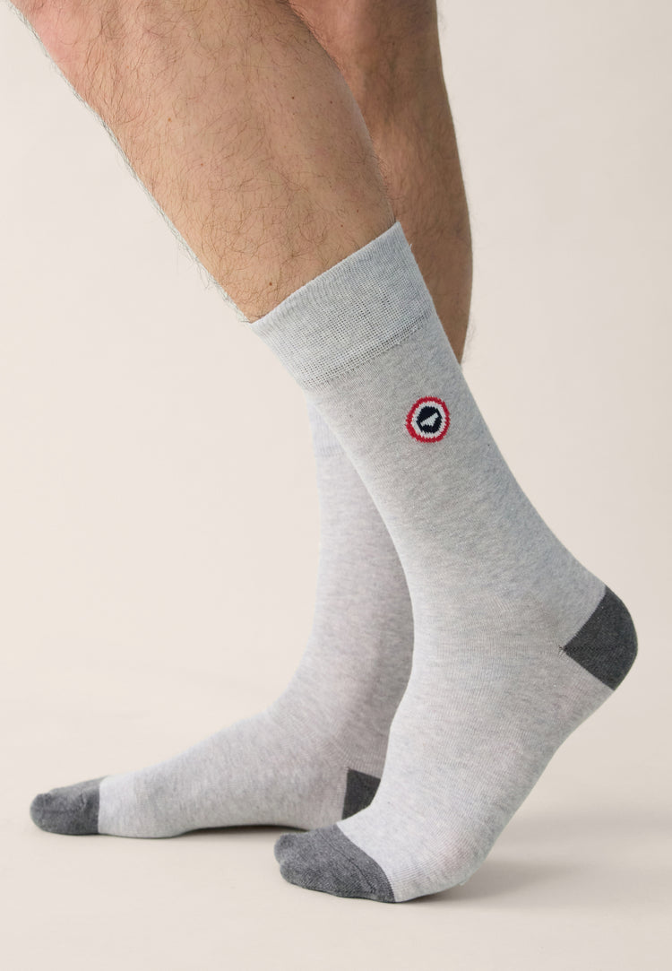 Pack Trio Chaussettes Robuste Gris Noir - Le Slip Français - 2