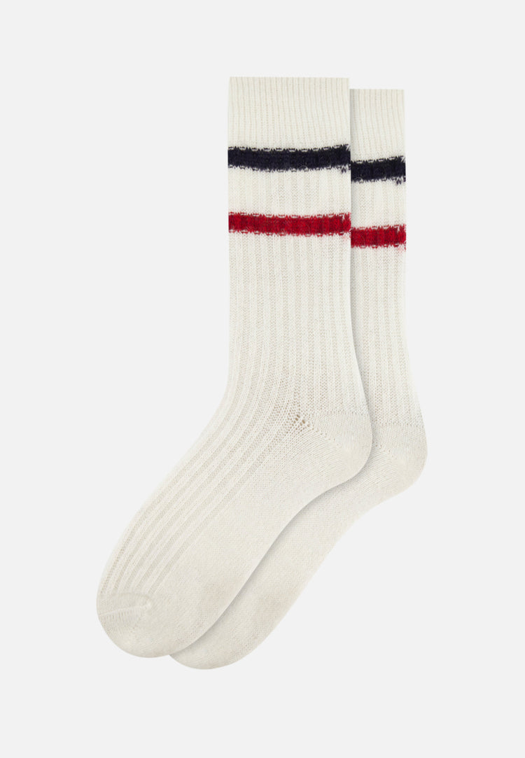 Trio de chaussettes Andy Marine Rouge Nessy Noir Bleu - Le Slip Français - 4