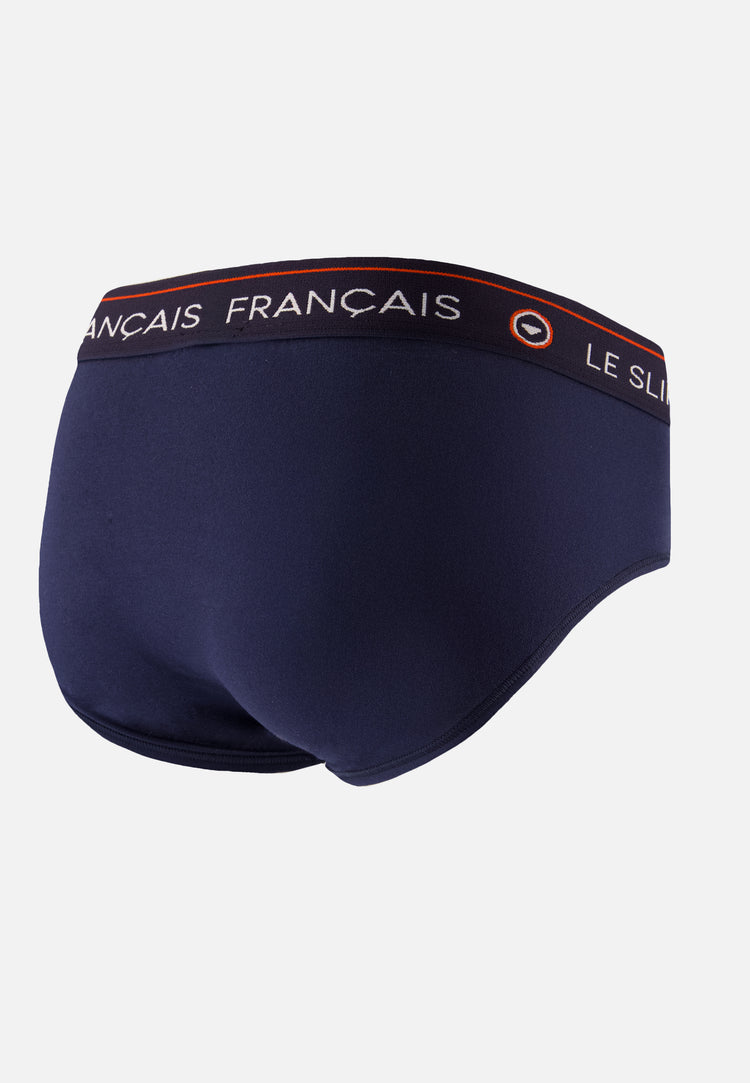 Intrépide Marine Brodé Inflexible - Le Slip Français - 4