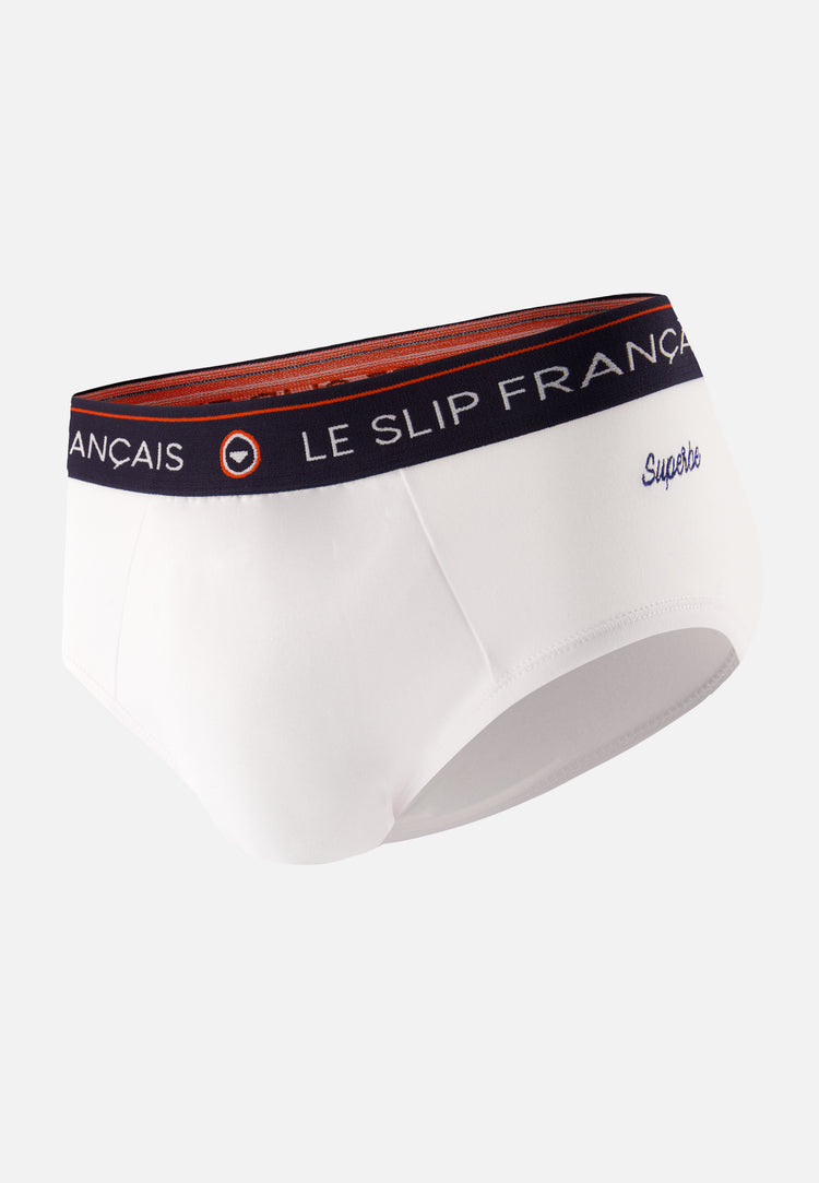 Intrépide Blanc Brodé Superbe - Le Slip Français - 1