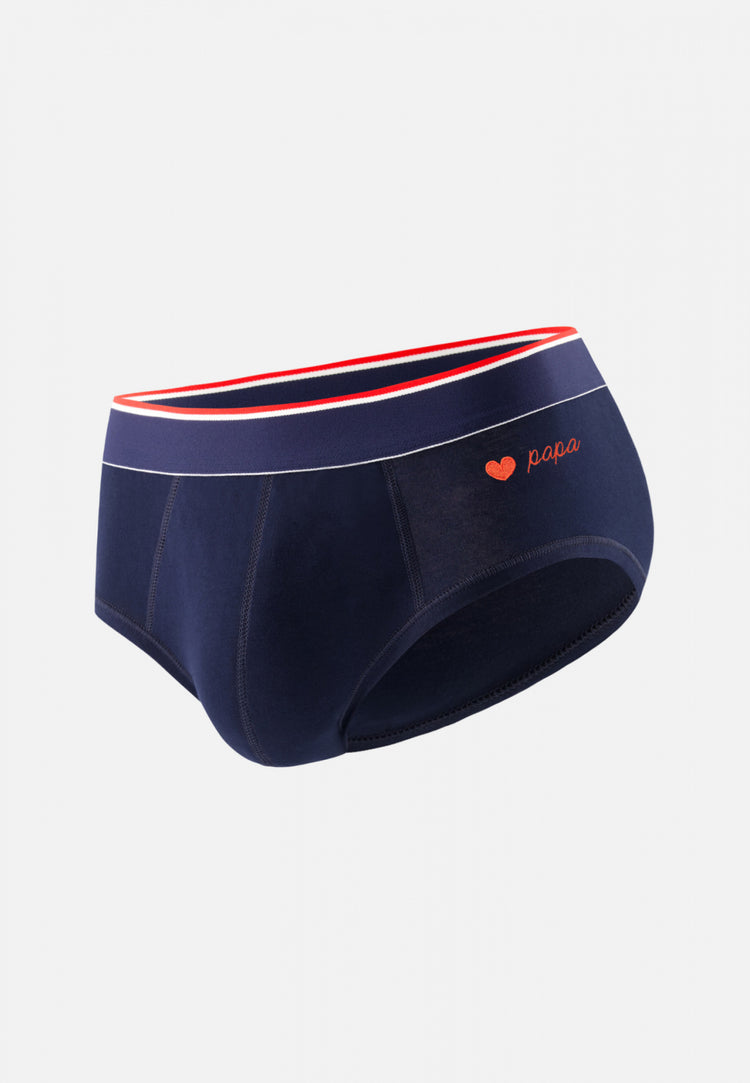 Terrible Navy Heart Dad - Le Slip Français - 1