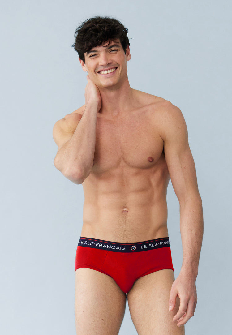 Intrepid Briefs Trio Pack Navy White Red  - Le Slip Français - 3