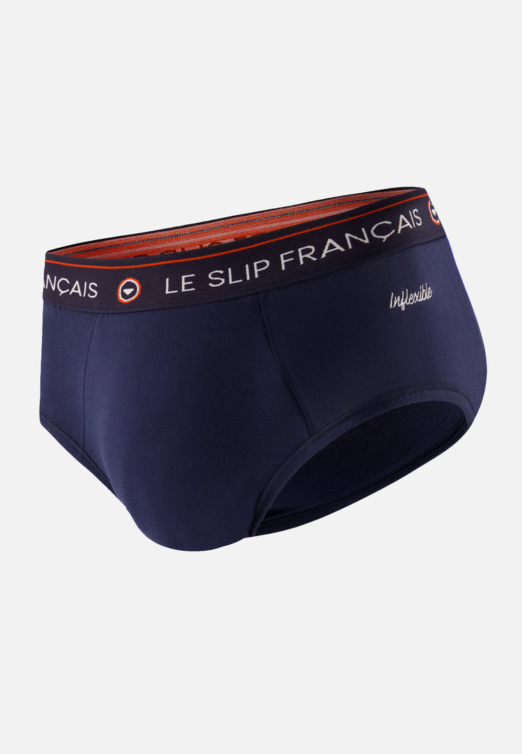 Intrépide Marine Brodé Inflexible - Le Slip Français - 1