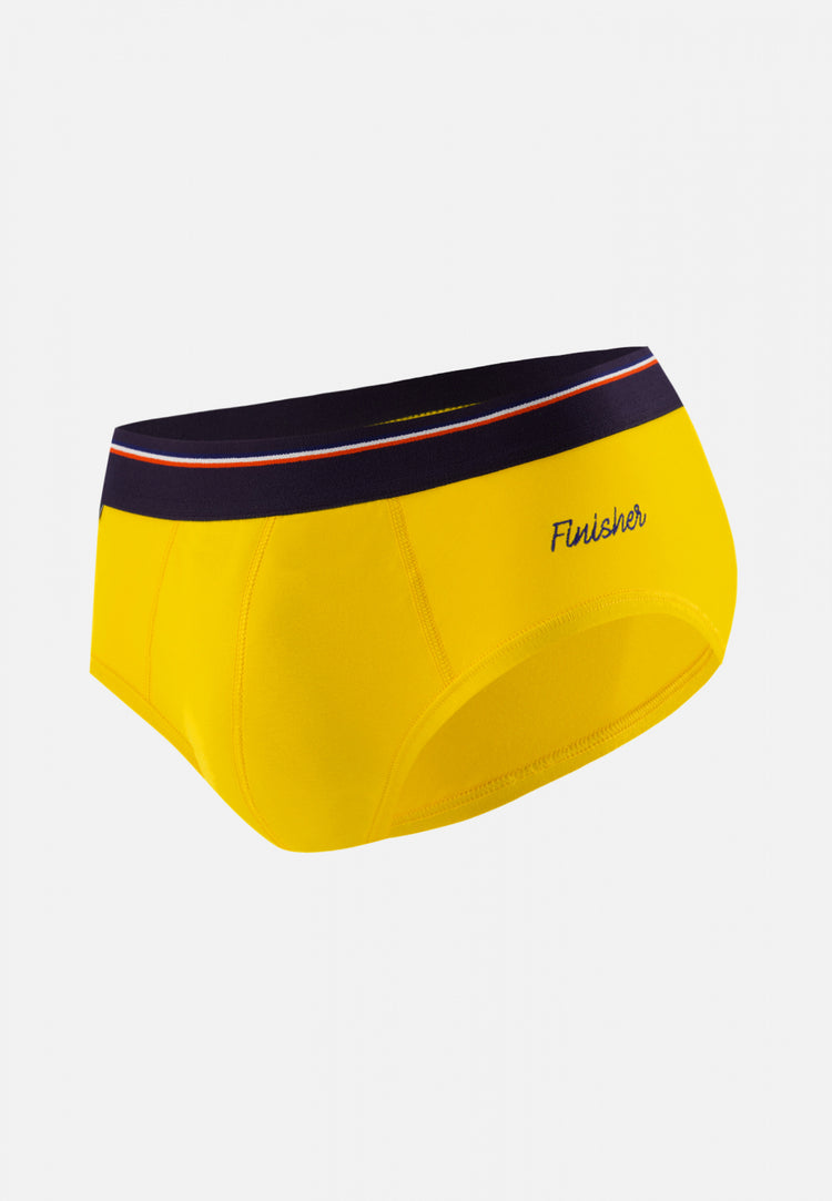 Terrible Yellow Waxed Embroidered 'Finisher' - Le Slip Français - 1