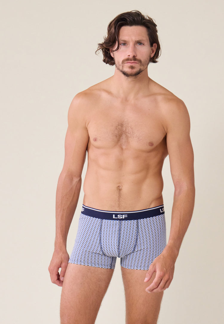 Marius Chevron Bleu Poussière - Le Slip Français - 1