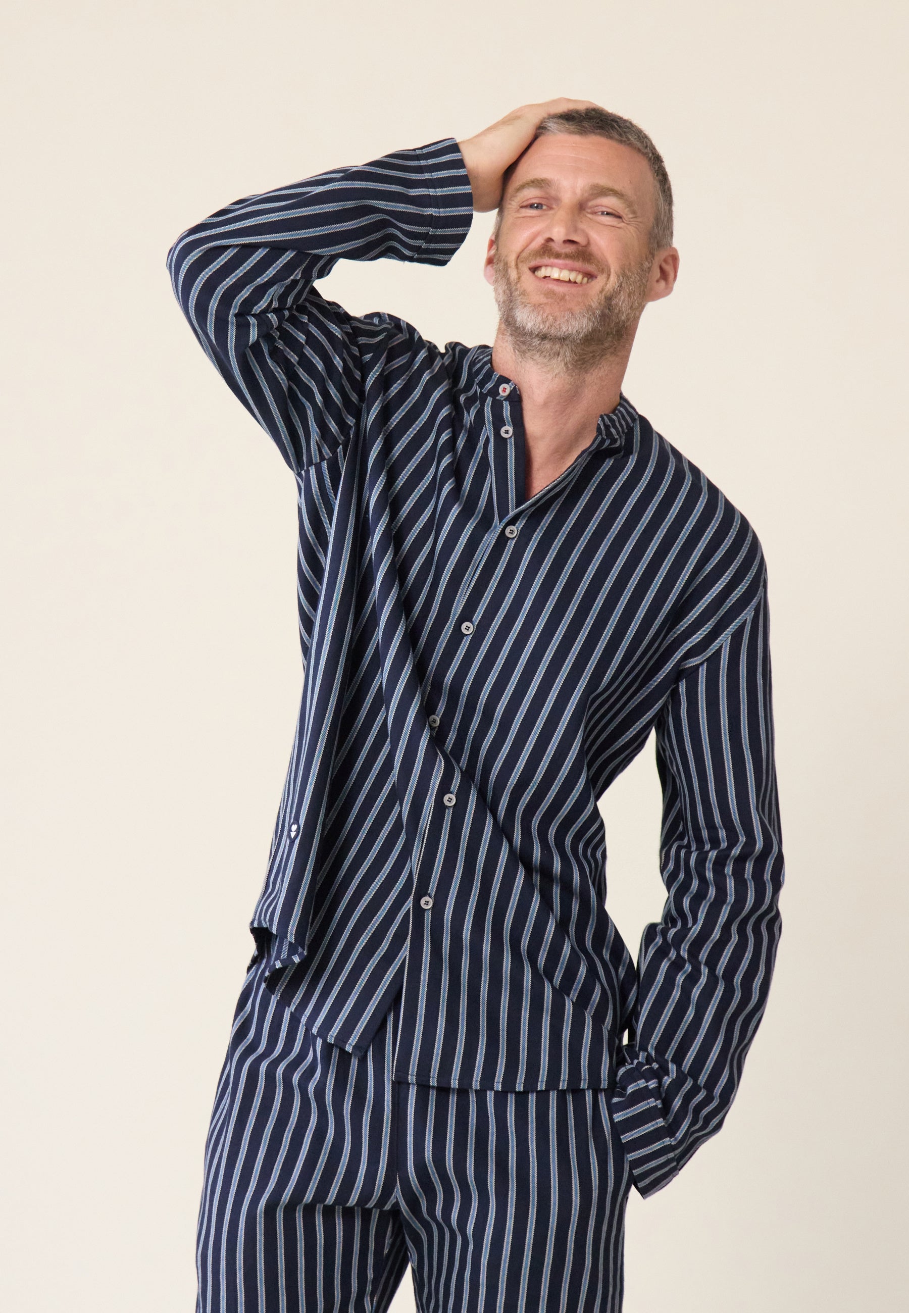 Pyjama Homme Coton Manches Longues